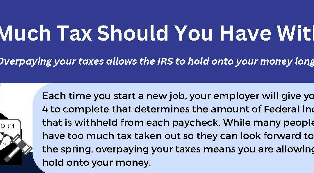 How Much Tax Should You Have Withheld?